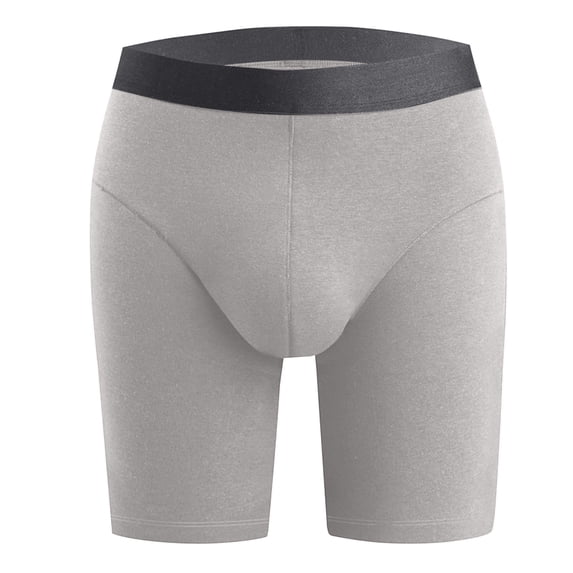 Sngxgn Men's Breathable Trunks Underwear Covered Band(Grey,XXXL)