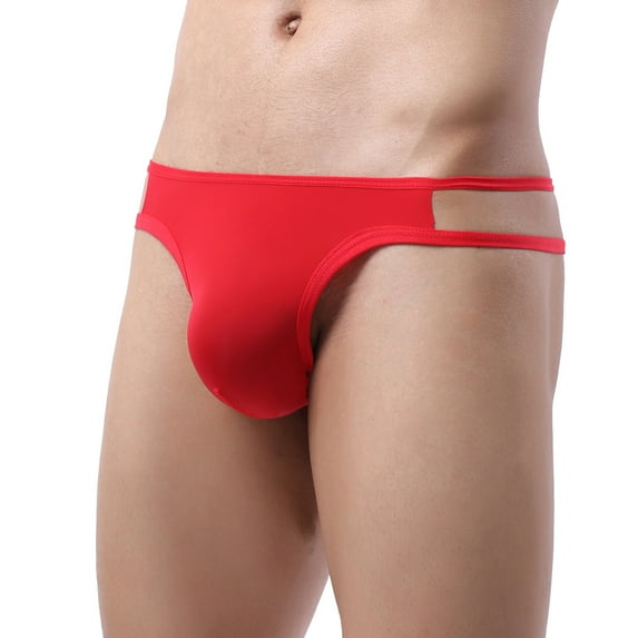 Sngxgn Men's Briefs, Soft and Breathable Underwear with ComfortFlex Waistband(Red,S)
