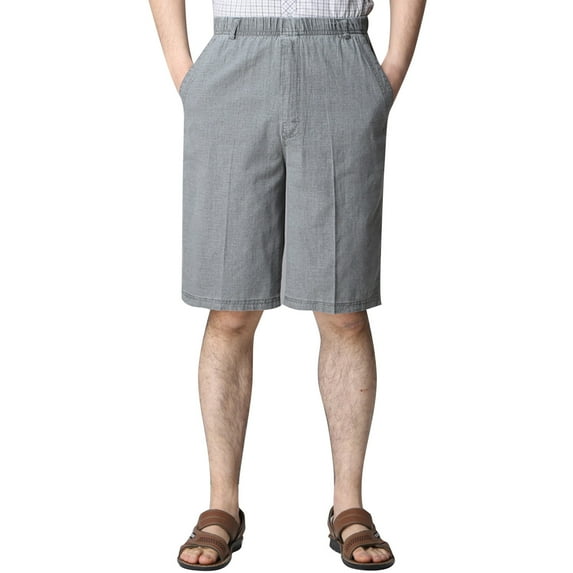 Sngxgn Men’s Casual Shorts Summer Beach Flat Front Shorts Drawstring Short(Dark Gray,XXL)