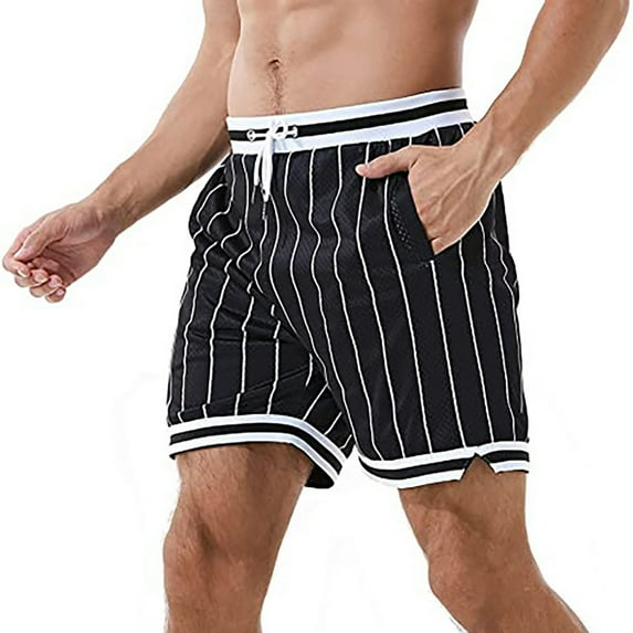 Sngxgn Men’s Causal Shorts Flat Front Short Classic Summer Beach Comfort Stretch Short(Black,M)