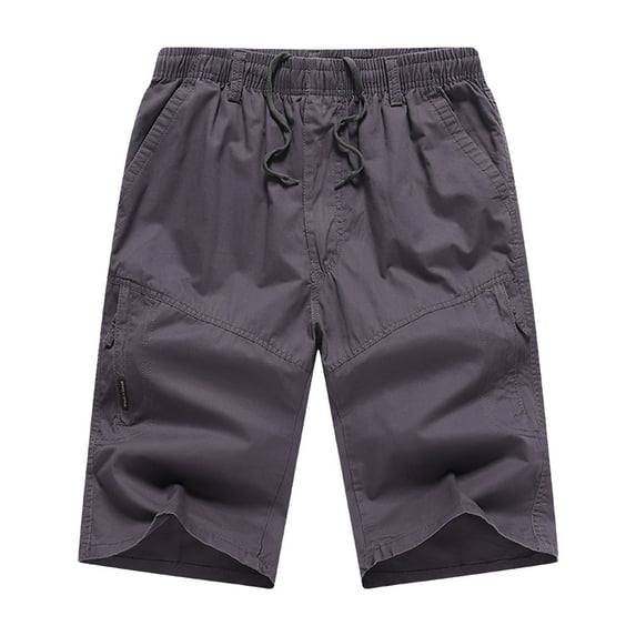 Sngxgn Men's Classic Cargo Shorts Lightweight Stretch Hiking Shorts Casual Wear Work Shorts with Pockets(Dark Gray,XXXXXL)