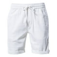 thumbnail image 1 of Sngxgn Men's Classic Cargo Shorts Lightweight Stretch Hiking Shorts Casual Wear Work Shorts with Pockets(White,M), 1 of 5