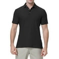 thumbnail image 1 of Sngxgn Men's Classic Fit Short Sleeve Polo Shirt(Black,XXXL), 1 of 2