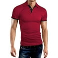 thumbnail image 1 of Sngxgn Men's Classic Short Sleeve Solid Polo Shirt(,L), 1 of 4
