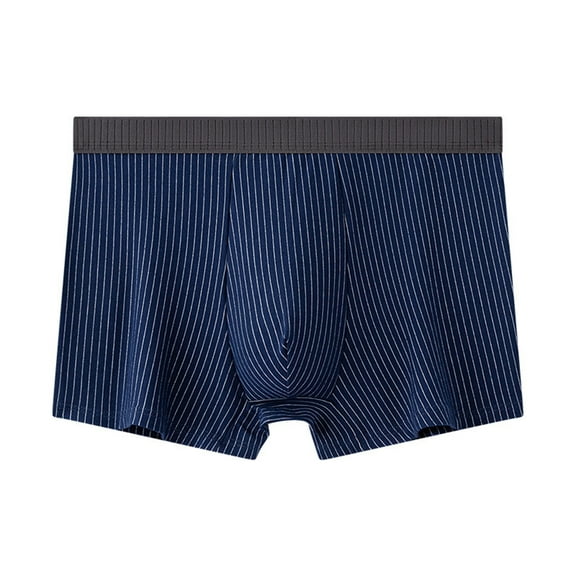 Sngxgn Men's Cool Breathable Underwear Boxer Briefs(Dark Blue,XXL)