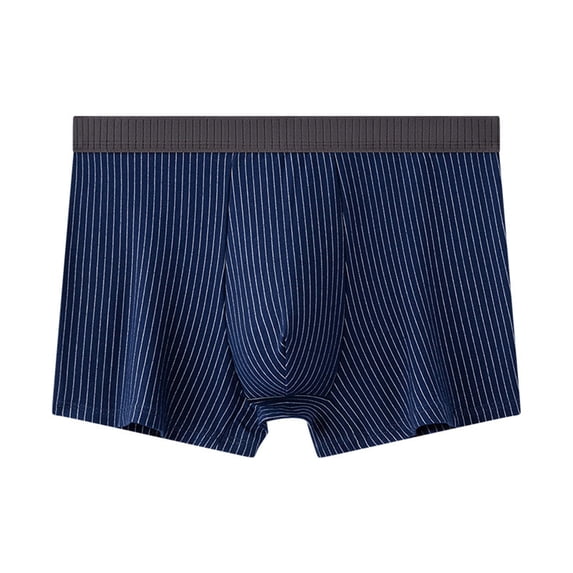 Sngxgn Men's Cool Breathable Underwear Boxer Briefs(Dark Blue,XXL)