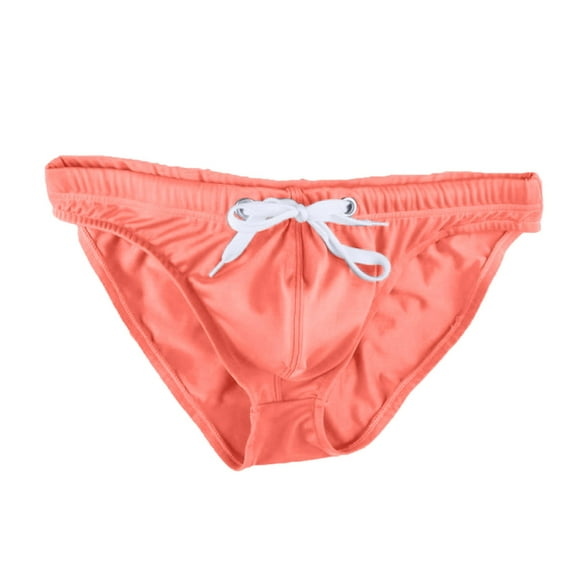 Sngxgn Men's Cool Breathable Underwear Boxer Briefs(Orange,XL)