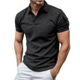 thumbnail image 1 of Sngxgn Men's Fit Midweight Short-Sleeve Polo(Black,L), 1 of 5
