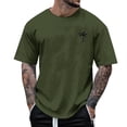 thumbnail image 1 of Sngxgn Men's Fit Short Sleeve T-Shirt Crewneck Lightweight Tee Shirts for Men Workout Casual(Green,L), 1 of 4