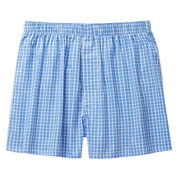 Sngxgn Men's Knit Boxer Shorts Relaxed Fit(Blue,XXL)