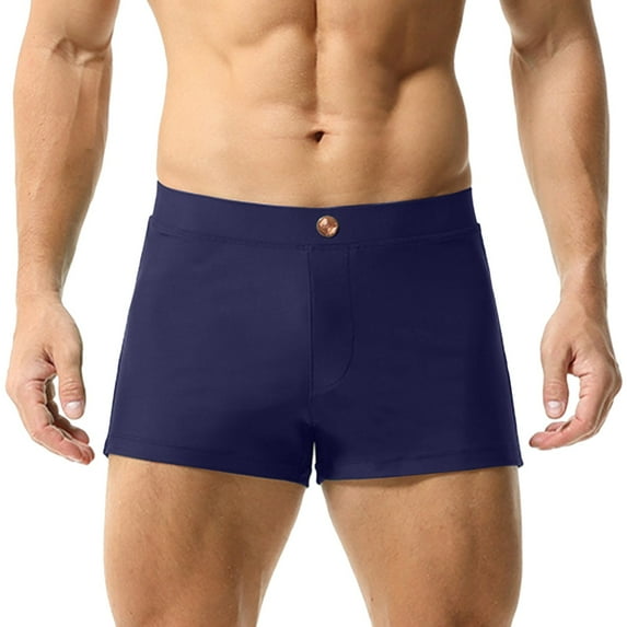 Sngxgn Men's Knit Boxer Shorts Relaxed Fit(Dark Blue,XXL)