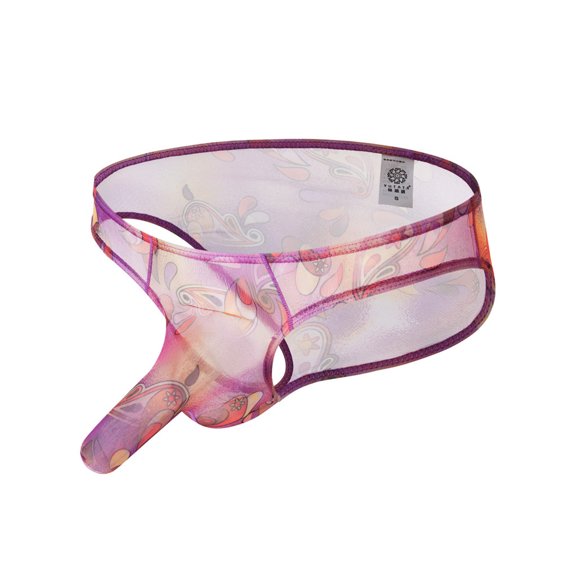 Sngxgn Men's Knit Boxer Shorts Relaxed Fit(Purple,M)