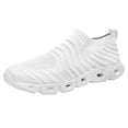 thumbnail image 1 of Sngxgn Men's Lightweight Breathable Running Shoes Walking Sneakers(White,40), 1 of 8