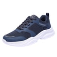thumbnail image 1 of Sngxgn Men's Lightweight Running Shoes Breathable Sport Air Fitness Gym Jogging Sneakers(Blue,42), 1 of 8