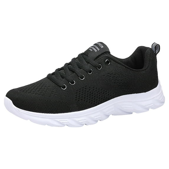 Sngxgn Men's Lightweight Running Shoes Breathable Sport Air Fitness Gym Jogging Sneakers(White,42)