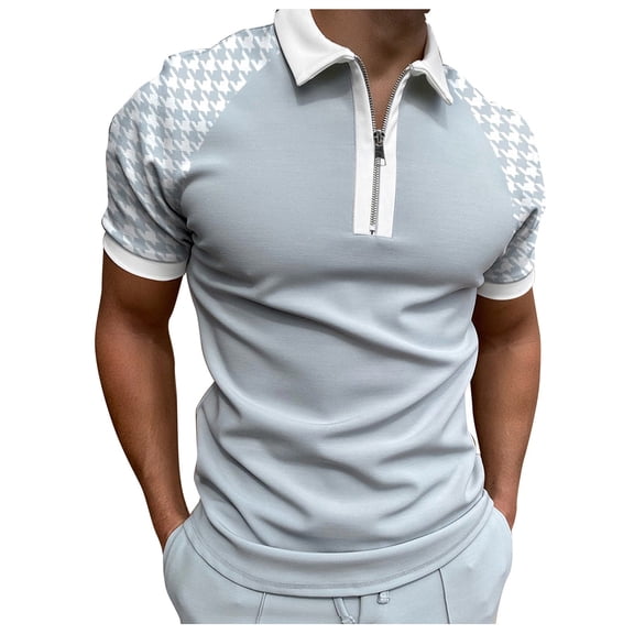 Sngxgn Men's Polo Shirt Short Sleeve Shirts Golf Shirt(White,XXL)