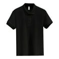 thumbnail image 1 of Sngxgn Men's Polo Shirt, Soft Polo Shirt, Short Polo Shirt(Black,XXXL), 1 of 9
