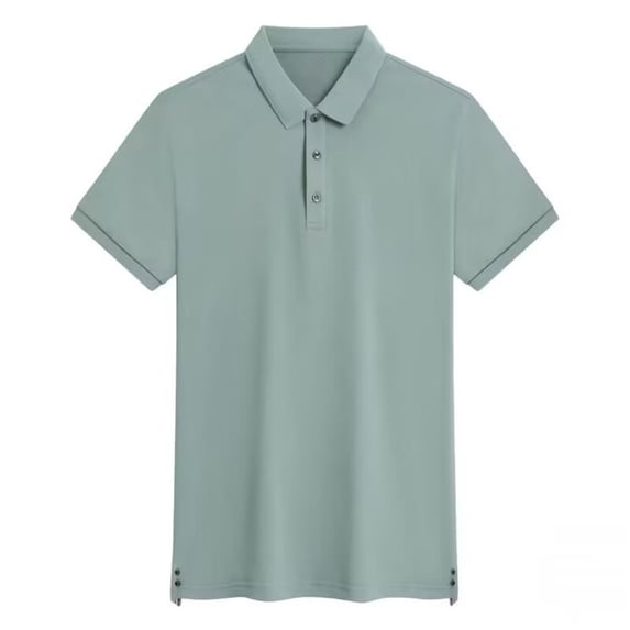 Sngxgn Men's Polo Shirt, Soft Polo Shirt, Short Polo Shirt(Green,L)