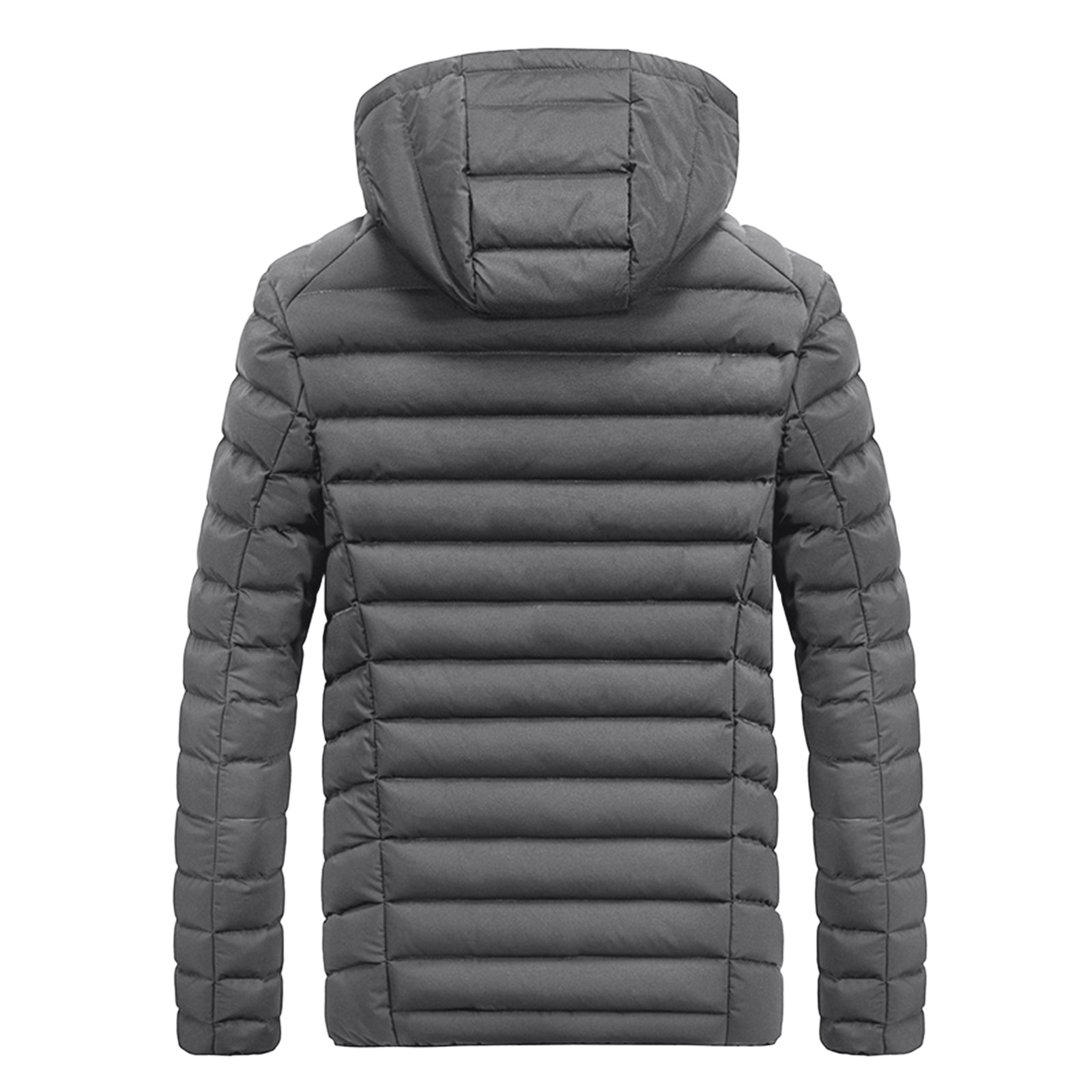 Sngxgn Men's Puffer Coat Winter Jacket Puffer Snowboarding Outerwear Mens Puffer Jackets, Grey