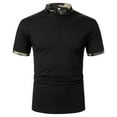thumbnail image 1 of Sngxgn Men's Short-Sleeve Polo Shirt(Black,XXL), 1 of 8