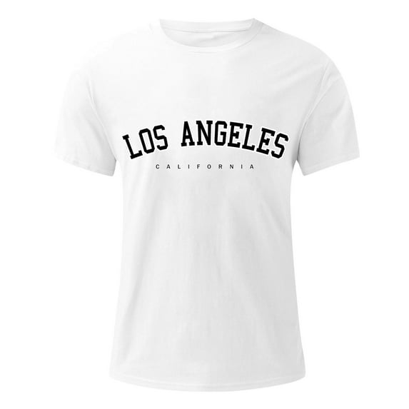 Sngxgn Men's Short Sleeve T-Shirt Crewneck Lightweight Tee Shirts for Men Workout Casual(White,M)