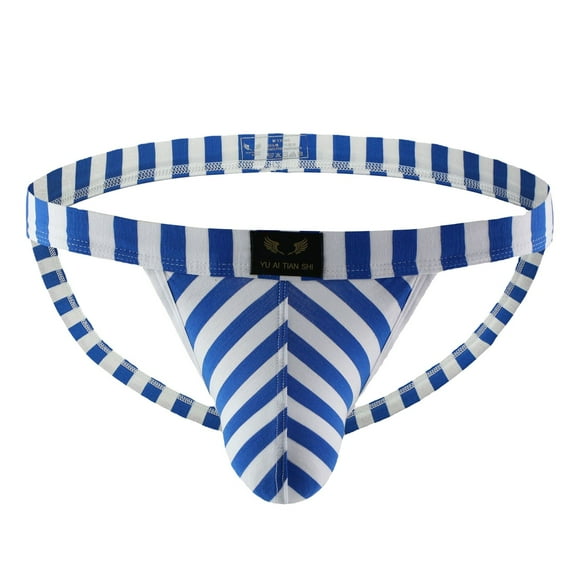 Sngxgn Men's Shorts Breathable Workout Running Underwear(Blue,S)