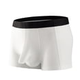 thumbnail image 1 of Sngxgn Men's Shorts Breathable Workout Running Underwear(White,L), 1 of 2