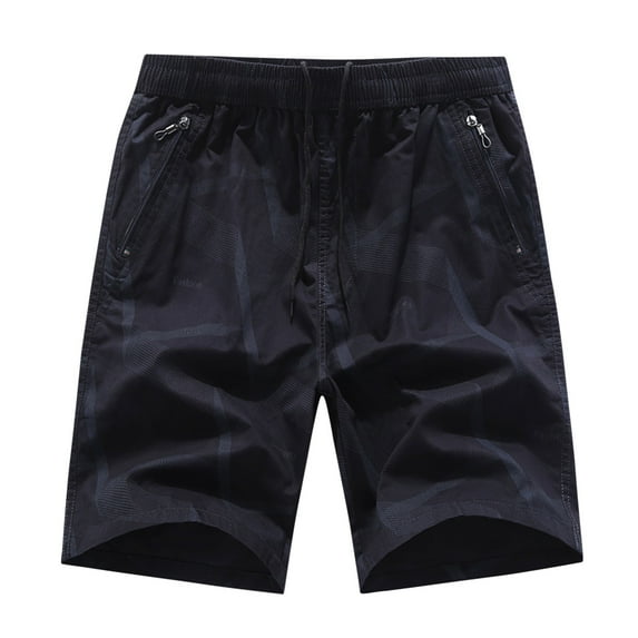 Sngxgn Men’s Shorts Casual Drawstring Summer Beach Shorts(Navy,XXL)