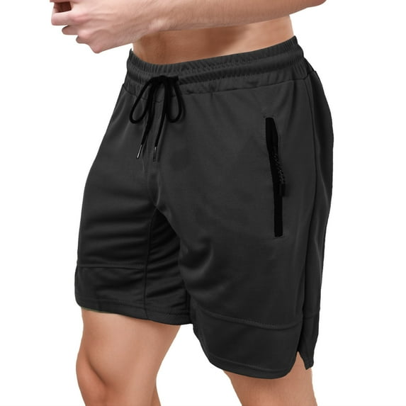 Sngxgn Men's Shorts Casual Elastic Waist Drawstring Casual Summer Beach Stretch Shorts(Dark Gray,XL)