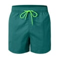 thumbnail image 1 of Sngxgn Men's Shorts Stretch with Pockets Elastic Waist Cargo Shorts(Green,XXXL), 1 of 5