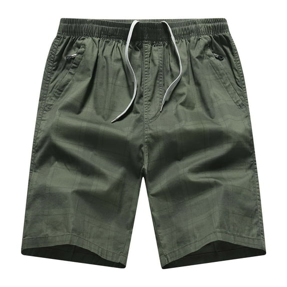 Sngxgn Men's Shorts with Pockets Gym Shorts(Army Green,XXXXXL)