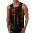 thumbnail image 1 of Sngxgn Men's Sleeveless Workout Swim Shirt Running Gym Tank Top Big and Tall(Orange,L), 1 of 2