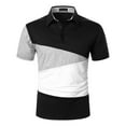 thumbnail image 1 of Sngxgn Men's Slim Fit Short Sleeve Polo T-Shirt(Black,XXL), 1 of 6
