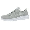 thumbnail image 1 of Sngxgn Men's Slip on Walking Shoes Light Breathable Non Slip Running Shoes Casual Fashion Sneakers Mesh Workout Sports(Grey,44), 1 of 8