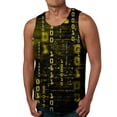 thumbnail image 1 of Sngxgn Men's Sports Tank Tops Gym Bodybuilding Fitness Sleeveless Shirts for Beach Running Workout(Yellow,XXXL), 1 of 2