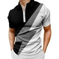 thumbnail image 1 of Sngxgn Men's Stretch Cotton Short Sleeve Polo T-Shirt(Black,XXXL), 1 of 4