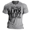 thumbnail image 1 of Sngxgn Men's T-Shirt Vintage T Shirt Short-Sleeved Crewneck Tee Tops(Grey,XXL), 1 of 2