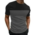 thumbnail image 1 of Sngxgn Men's T Shirts Short Sleeve Tees Print Summer Casual Tee Top(Grey,XXXL), 1 of 4