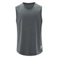 thumbnail image 1 of kpoplk Men's Muscle Gym Tank Top Sleeveless T-Shirts Grey,XXL, 1 of 7