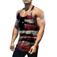 thumbnail image 1 of Sngxgn Men's Tank Top Summer Workout Sleeveless Shirts for Swim Beach Bodybuilding(Black,L), 1 of 5