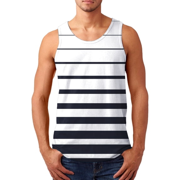Sngxgn Men's Tank Tops Crewneck Workout T-Shirt Casual Sleeveless Gym Shirts(Black,XL)