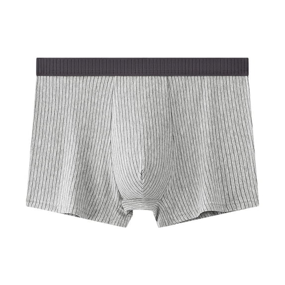 Sngxgn Men's Underwear Boxer Briefs, Cool Comfort Breathable Underwear(Grey,XXXXL)