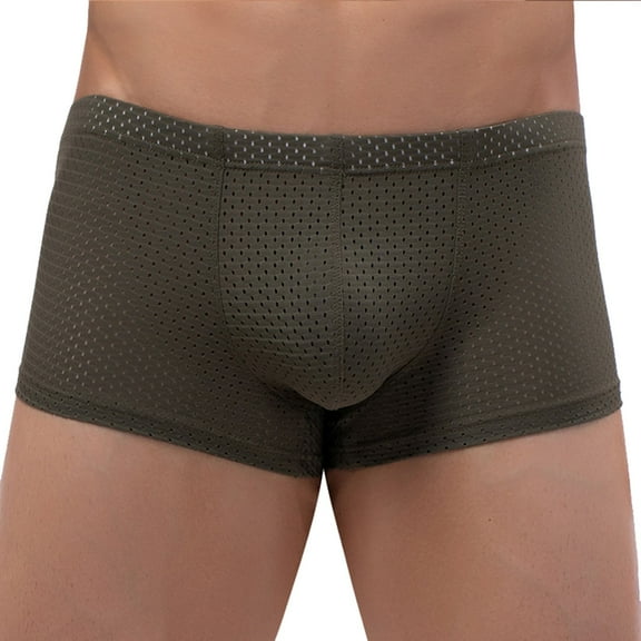 Sngxgn Men's Underwear Boxer Briefs Regular Long Mens Boxer Briefs Underwear Men(Green,XXL)