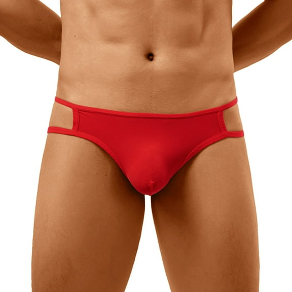 Sngxgn Men's Underwear Boxer Briefs Regular Long Mens Boxer Briefs Underwear Men(Red,XL)