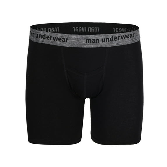 Sngxgn Men's Underwear Boxer Briefs Soft Breathable Underwear for Men(Black,XL)