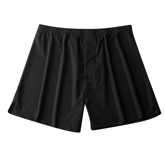Sngxgn Men's Underwear Boxer Briefs with Built-in Comfortable Cool Underwear for Men(Black,XXXL)