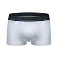 thumbnail image 1 of Sngxgn Men's Underwear Breathable Soft Boxer Briefs Stretch Trunks(White,L), 1 of 4