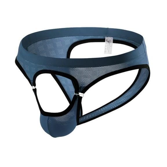 Sngxgn Men's Underwear Soft Boxer Briefs Stretch Trunks(Light Blue,XXL)