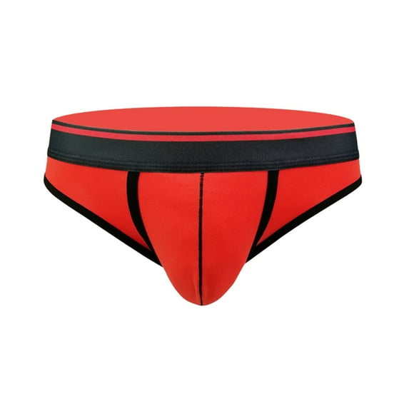 Sngxgn Men's Underwear Soft Boxer Briefs Stretch Trunks(Red,XL)