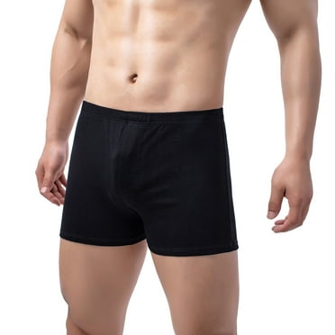 Sngxgn Men's Underwear, Soft Underwear Boxer Briefs for Men(Black,XXL)